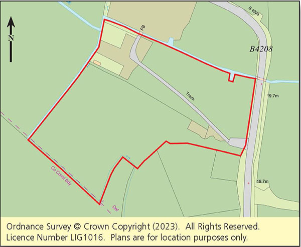 Lot: 129 - LAND FOR TRAVELLER OCCUPATION WITH PLANNING FOR TRAVELLER AND TOURER PITCHES, DAY ROOM AND STABLES -
